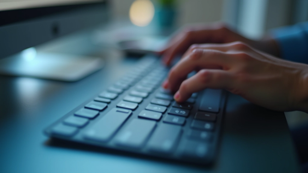 Close-up of keyboard showing various character keys including numbers, symbols, and letters used for creating strong passwords